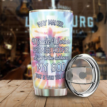 Load image into Gallery viewer, Way Maker Miracle Worker Promise Keeper Tumbler - Jesus Tumbler - Christian 20oz Tumbler - Christian Stainless Steel Tumbler - Christian Tumblers For Women, Men