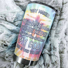 Load image into Gallery viewer, Way Maker Miracle Worker Promise Keeper Tumbler - Jesus Tumbler - Christian 20oz Tumbler - Christian Stainless Steel Tumbler - Christian Tumblers For Women, Men