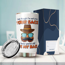Load image into Gallery viewer, Kozmoz Inspire Bonus Dad Nutrition Facts Tumbler Gifts - Even Though I'm Not From Your Tumbler - Tumbler Gift Father In law Step Dad Bonus Dad Fathers Day, Tumbler 20 Oz
