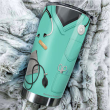 Load image into Gallery viewer, Kozmoz Inspire Nurse Nutritional Facts Funny Tumbler 20 Oz Gifts - Tumblers For Hardworking Nurses Funny Medical Tumblers for Students Doctors, Nursing Tumbler for Women Men - Sarcasm Tumbler 20 oz
