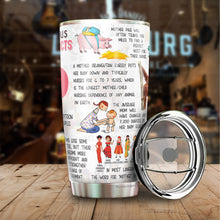 Load image into Gallery viewer, Mom-Entous Mother Facts Tumbler - Best Mom Tumbler - New Mom Tumbler - Birthday Gifts For Mom from Daughter, Son, Kids - 1st Mother's Day Tumbler  - Gift for Mom on Mother's Day, Christmas, Birthday, Tumbler 20 Oz