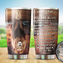 Load image into Gallery viewer, To My Son Tumbler from Mom - To My Son Lion Tumbler - Birthday Gifts For Son From Mom - Tumbler Gift for Son on Mother's Day, Christmas, Birthday - Tumbler 20oz