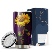 Load image into Gallery viewer, To My Mom Tumbler - You Are My Sunshine Butterfly Sunflower Mom Tumbler - Birthday Gifts For Mom From Daughter, Son, Kids, Gift for Mom on Mother's Day, Christmas, Birthday - Tumbler 20oz