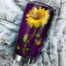 Load image into Gallery viewer, To My Mom Tumbler - You Are My Sunshine Butterfly Sunflower Mom Tumbler - Birthday Gifts For Mom From Daughter, Son, Kids, Gift for Mom on Mother's Day, Christmas, Birthday - Tumbler 20oz