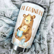 Load image into Gallery viewer, Kozmoz Inspire Grandpa Nutrition Facts Tumbler 20 Oz Gifts - Grandpa Mug Father's Day Present Gifts for Grandpa - Grandpa Birthday Gifts from Grandkids, Grandpa Bear Tumbler 20 Oz