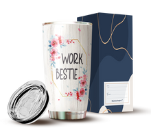 Load image into Gallery viewer, Work Bestie Definition Tumbler 20 Oz - Work Bestie Cup, Work Bestie Gifts For Women - Gifts for Coworkers Leaving Job, Friend, Coworker Birthday Tumbler 20 Oz