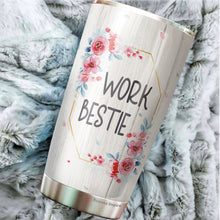 Load image into Gallery viewer, Work Bestie Definition Tumbler 20 Oz - Work Bestie Cup, Work Bestie Gifts For Women - Gifts for Coworkers Leaving Job, Friend, Coworker Birthday Tumbler 20 Oz