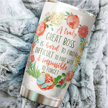 Load image into Gallery viewer, A Truly Great Boss Is Hard To Find Tumbler - Tumbler For Boss Women - Boss Gift For Women - Birthday Gifts For Boss, Coworker