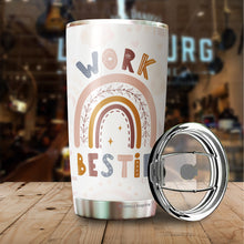 Load image into Gallery viewer, Work Bestie Definition Tumbler 20 Oz - Work Bestie Cup, Work Bestie Gifts For Women - Funny Gifts for Coworkers, Collegues
