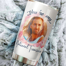 Load image into Gallery viewer, Nicöläs Lovers Cäge You're My National Treasure Ceramic Gifts Novelty Tumbler 20Oz - Present Ideas for Male, Female, Bosses, Coworkers, Colleagues - Gifts for Birthday, Christmas, Valentine, Anniversary