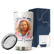 Load image into Gallery viewer, Nicöläs Lovers Cäge You're My National Treasure Ceramic Gifts Novelty Tumbler 20Oz - Present Ideas for Male, Female, Bosses, Coworkers, Colleagues - Gifts for Birthday, Christmas, Valentine, Anniversary