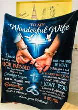 Load image into Gallery viewer, EH211103051 Kozmoz Hall Blanket - To my wonderful Wife from Husband